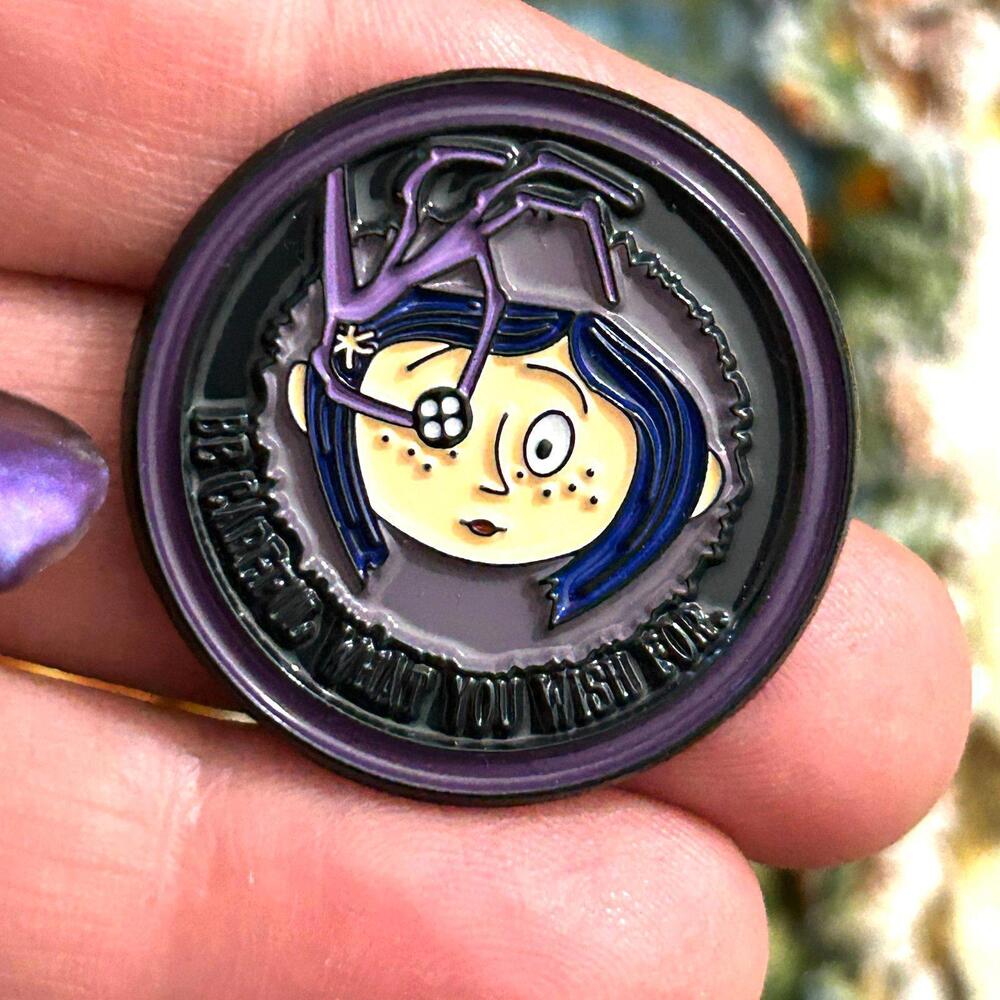 Coraline Enamel Pin